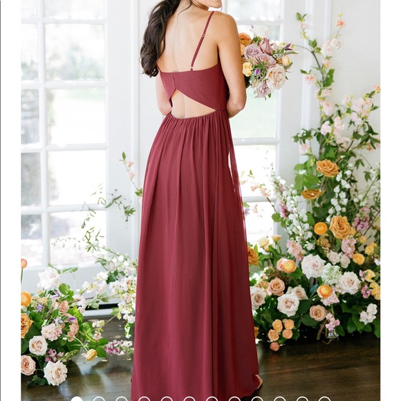 Ainsley Chiffon Dress (RUST - 951) - Picture 2 of 11